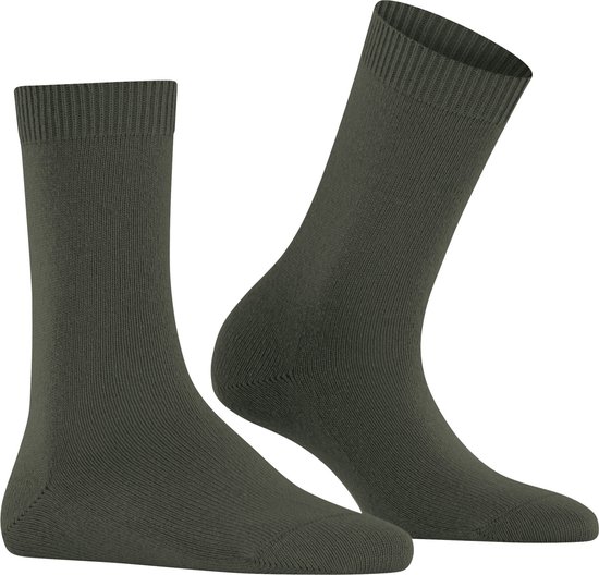 FALKE Cosy Wool damessokken - olijfgroen (military) - Maat: 39-42