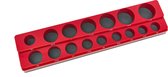HBM magnetische accessoirehouder voor 16 stuks 3/8 inch Engelse maten, rood