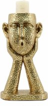 Kaarshouder DKD Home Decor Gouden Hars 18 x 13,5 x 31,5 cm
