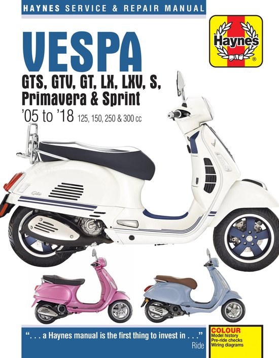 Vespa GTS125, 250 & 300ie, LX, S, Primavera 125 & 150 Servic ... - cover