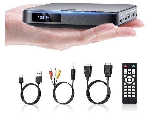 Stellar DVD Speler - DVD Speler met HDMI - DVD Speler - DVD Speler HDMI - DVD Speler Laptop - Inclusief HDMI Kabel - Met afstandsbediening - DVD en CD speler - DVD films — afbeelding 2