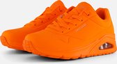 Skechers Uno - Night Shades Dames Sneakers - Oranje - Maat 39