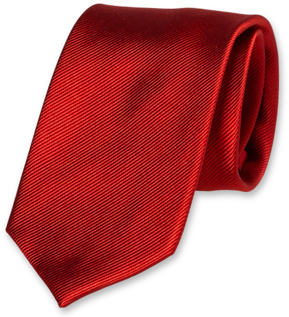 E.L. Cravatte Stropdas - Rood - 100% Zijde