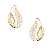 Goud Vuur Oorbellen - Elegant Gold Fire Earrings - Amona Jewelry