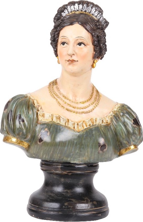 Baroque - Decoratief beeld of figuur - Fig. Buste Dame 26 cm Royale - 26x18x10.5 - polyresin