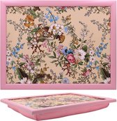 Laptray - Schootkussen Roze Bloemen - William Kilburn - 44x33x6 cm