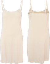 Onderjurk - Beige - Maat L/XL - Middellang/Kort - (Lengte 88CM)