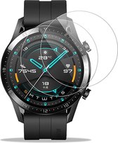 Huawei Watch GT2 (46mm) - 2 stuks Beschermglas Smartwatch screenprotectors van glas Transparante glazen schermbeschermfolie