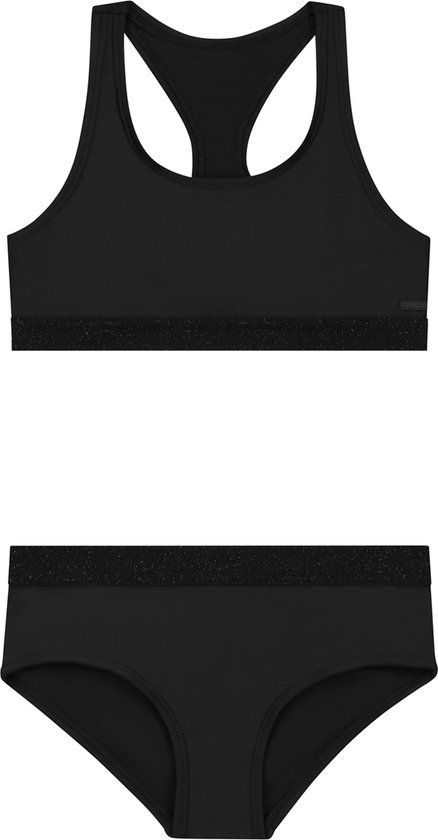 Shiwi Bikini set CHARLIE RACERBACK SET - HIPSTER - black - 122/128