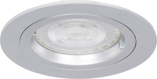 Ledmatters - Inbouwspot zilver - Dimbaar - 4 watt - 345 Lumen - 3000 Kelvin - Wit licht - IP21 Stofdicht