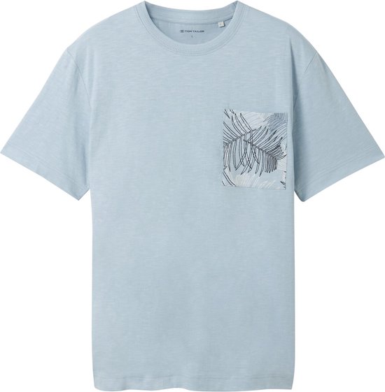 Tom Tailor Men-T-shirt--15159 Foggy Blu-Maat M