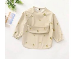 Akyol - kliederschort - Slabbetje met mouwen Lente - zomer slab - fruit - Baby peuter slabber - wasbaar - herbruikbare slabber - eten zonder te smeren - slabbetje met fruit - slabber voor kleine kinderen