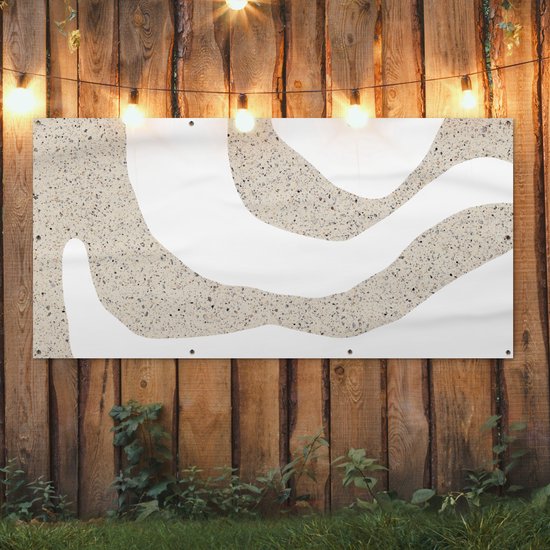Affiche de clôture Abstrait - Glitter - Design - 200x100 cm - Toile de jardin