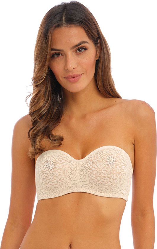 Wacoal Halo Lace Strapless BH Nude Huid 75 D