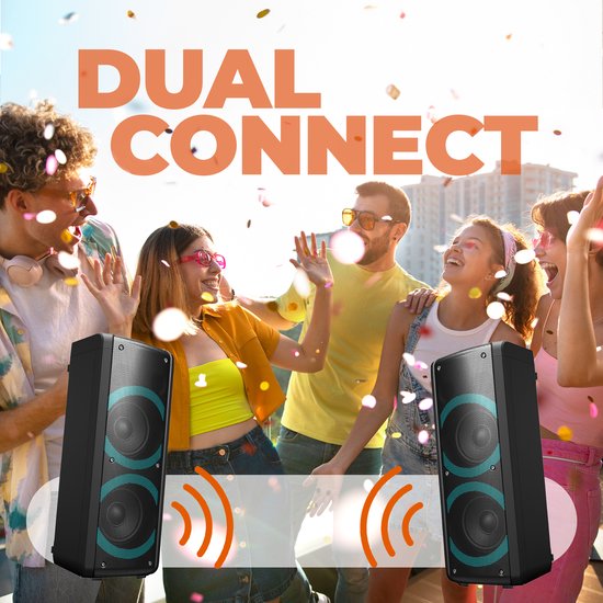 Denver Bluetooth Speaker Party Box - Discolichten - Partybox - Incl. Microfoon - BPS352 van Denver — afbeelding 5