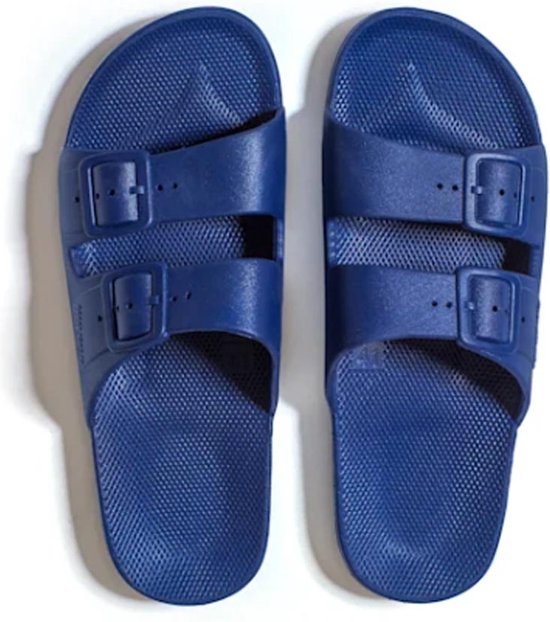 Freedom Moses Original Plain Navy Slippers