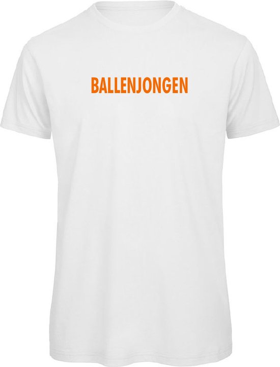 EK t-shirt wit XXL - Ballenjongen - soBAD. | EK 2024 | Unisex | T-shirt dames | T-shirt heren | Voetbal