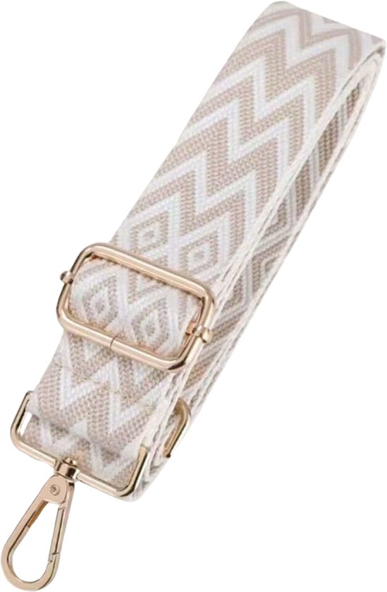 Foto: Tassenriem schouderriem double grijs beige bag strap schouderband voor tas tassenhengsel bag belt 130 cm 140 cm tashengsel verstelbaar crossbody tassenband ibiza bohemian grijs