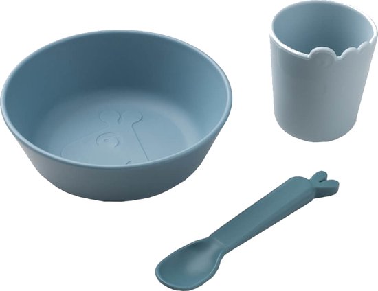 Done By Deer Kiddish First Meal Set Blue