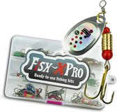 Fish-Xpro Spinner set 31-Delig - Roofvissen - Spinnerset - Blinker set - Kunstaas - incl. Tacklebox
