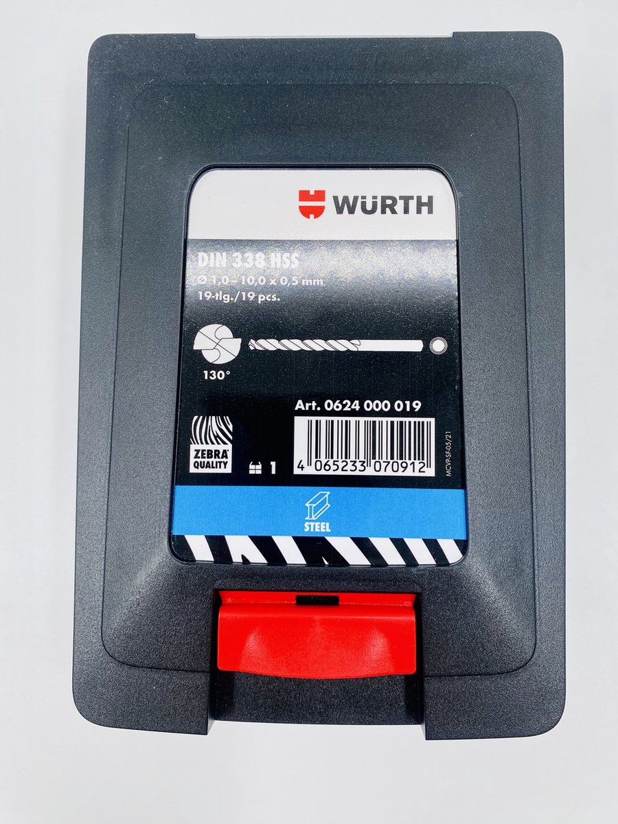 Metrische M42 8% Kobalt Spiraalboren Set 1-10 Mm - 19 Stuks Voor Roestvrij Staal En Hard Metaal
