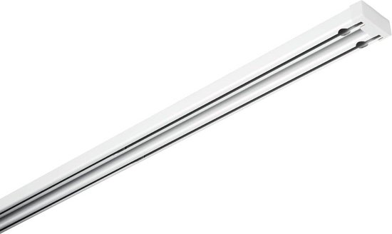 Aluminium gordijnrailset Lara complete set 140-225 cm - Gordijnrails ceiling curtain track