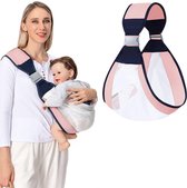 babydrager / Ergonomische babydrager, klassieke drager, zachte ademende draagtassen rugzak / roze