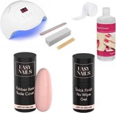 Easy Nails - Rubber Base BIAB Starterset met lamp - Nude Cover