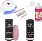 Easy Nails - Rubber Base BIAB Starterset met lamp - Pink Cover
