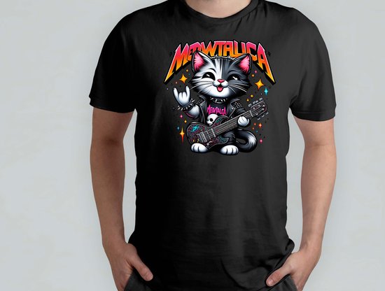 Meowtallica - T Shirt - Cats - Gift - Cadeau - CatLovers - Meow - KittyLove - Katten - Kattenliefhebbers - Katjesliefde - Prrrfect