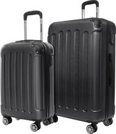 Bol.com TRVLMORE Kofferset - 2 Delig - 38L Handbagage + 110L Ruimbagage - Zwart aanbieding