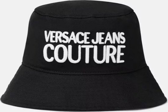 Versace Jeans Couture Bucket Hat Logo Black