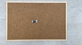 Prikbord Kurk - Kurk & Co | 59 x 39.5 cm| Inclusief gratis punaises en ophangsysteem | Mooie houten lijst |