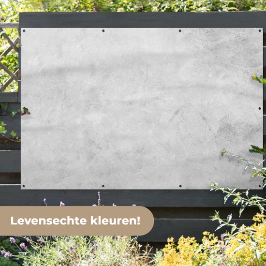 Muurdecoratie Marmer - Textuur - Grijs - Marmerlook - 180x120 cm - Tuinposter - Tuindoek - Buitenposter
