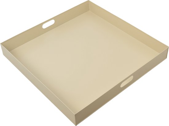 LOFT42 Tray Metalen Dienblad – Beige – 60 x 60 cm