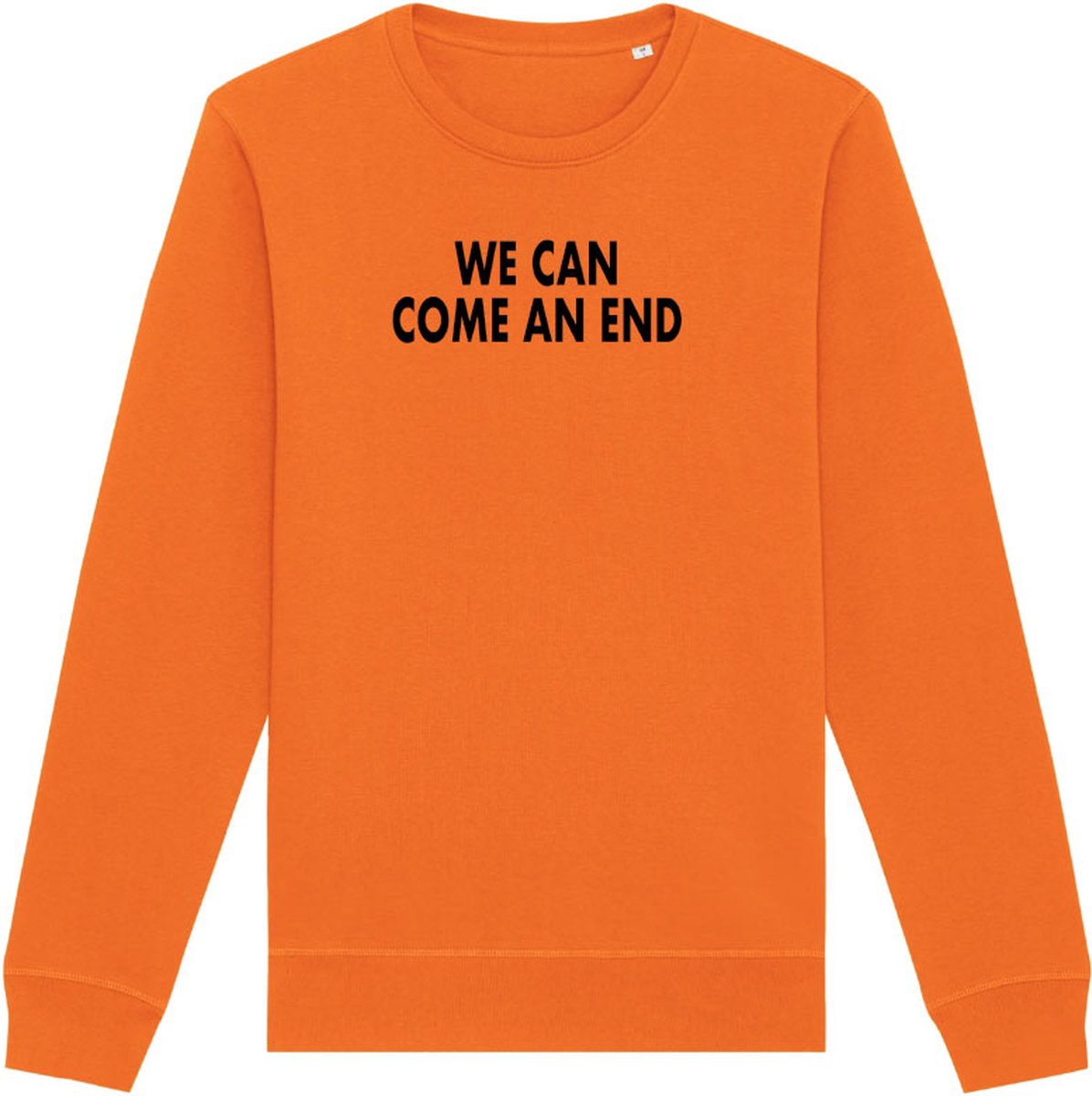 Sweater oranje L - We can come an end - soBAD. - Koningsdag - Unisex - Sweater dames - Sweater heren - Voetbal - Regular fit