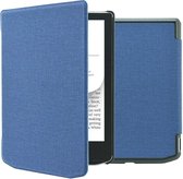 iMoshion Ereader Cover / Case Convient pour Vivlio Light HD / Vivlio Light / Pocketbook Verse / Pocketbook Verse Pro - iMoshion Canvas Sleepcover Bookcase sans support - Bleu foncé