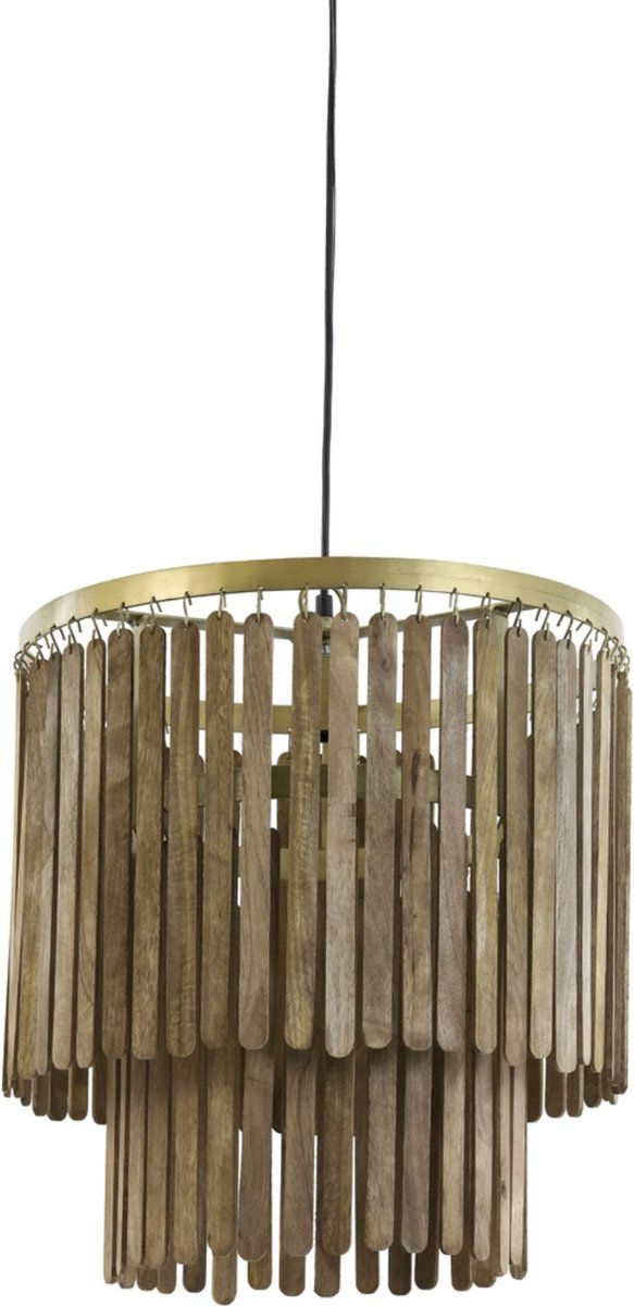 Light & Living - Hanglamp Gularo - Ø45x43cm - Bruin