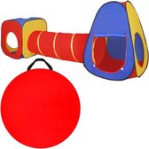 Kruzzel 3-in-1 Kinderentent: Tipi, Tunnel & Speelhuis - Multifunctioneel Speelplezier!