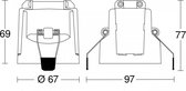 STEINEL bewegingsmelder en aanwezigheidmelder plafond inbouw PD-24 ECO COM1 - wit (087852)