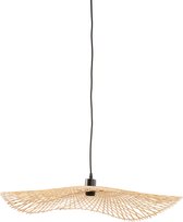 Luqaza Hanglamp Liene - Bamboe - 65x65x10cm - Modern - Hanglampen Eetkamer, Slaapkamer, Woonkamer