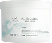Wella Professionals Nutricurls Waves & Curls Masker - Deep Treatment - Krullend & Golvend Haar 500 ml
