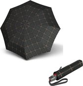 Knirps T-200 Medium Duomatic Windproof Paraplu - Sherlock Tobacco
