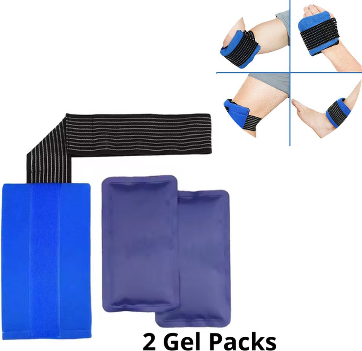 Goedkoopste Warm koud kompres - Herbruikbare gel packs - Warmte- en koudetherapie - Pijnverlichting - Blessure behandeling - Coldpack met band - Hot & Coldpack