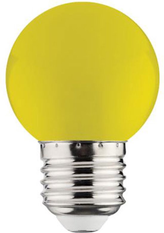 LED Lamp - Romba - Geel Gekleurd - E27 Fitting - 1W
