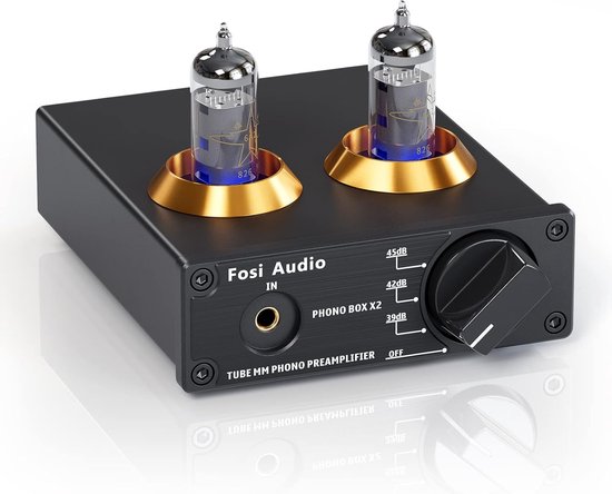 Foto: Fosi audio box x2 phono voorversterker voor platenspeler buizen voorversterker