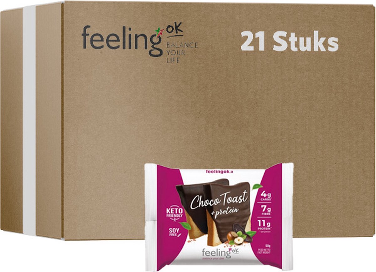 Goedkoopste Feeling OK | Toast Choco | 21 Stuks | 21 x 50 gram