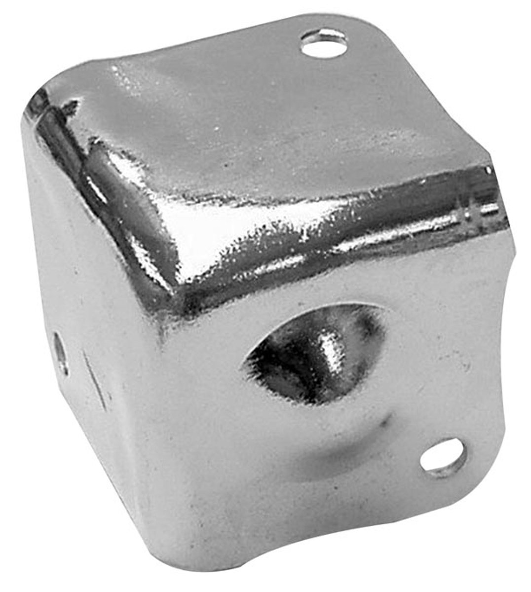 Hoekbescherming, voor luidsprekerkast, 38 x 38 mm x 90°, wit metaal
