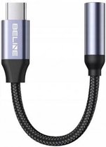 Beline Audio Adapter USB-C naar AUX (3.5mm Female) - Grijs