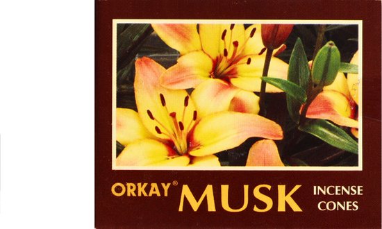 Orkay Wierook Kegels Musk Cones – 12 Stuks